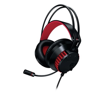 Philips SHG8200 Inklapbare microfoon, zwart PC-headset voor games