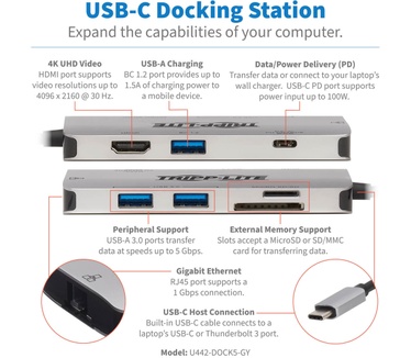 Tripp-Lite U442-DOCK5-GY