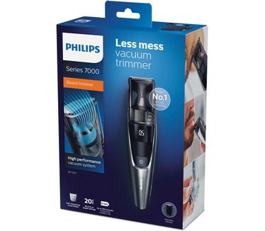 Philips 7000-serie BEARDTRIMMER Series 7000 met Turbovac-systeem BT7520/15 baardtrimmer