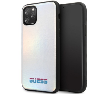 Guess IriDescent Hard Case - Apple iPhone 11 Pro (5.8") - Zilver  Zilver