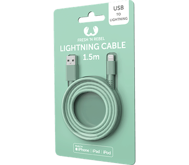 Fresh 'n Rebel USB naar Lightning Kabel 1,5 meter Groen