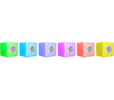 Bigben Interactive Colorcube LED CUBE Speaker met Bluetooth - Extra Small