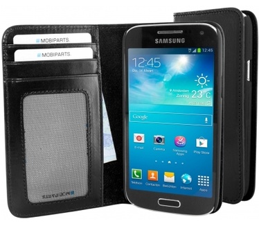 Mobiparts Excellent Wallet Case Samsung Galaxy S4 Mini Jade Black