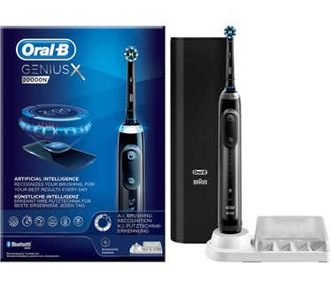 Oral-B Genius X 20000N Elektrische Tandenborstel Zwart Powered By Braun
