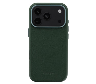 Accezz MagSafe Leather Backcover voor de Apple iPhone 18 Pro / 17 Pro - Cedar Green