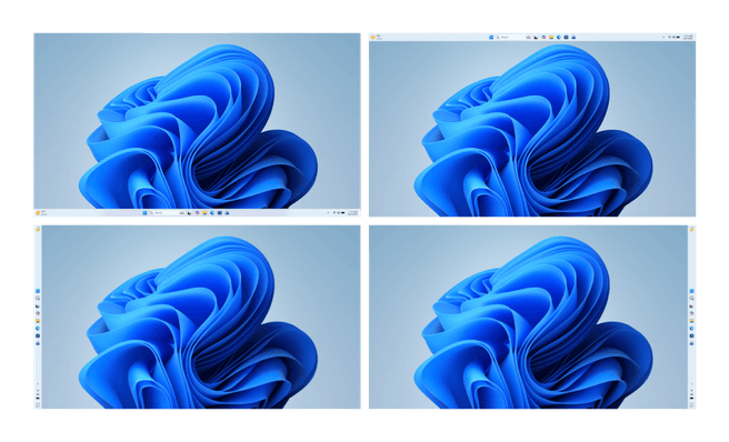 Windows 11 verticale taakbalk
