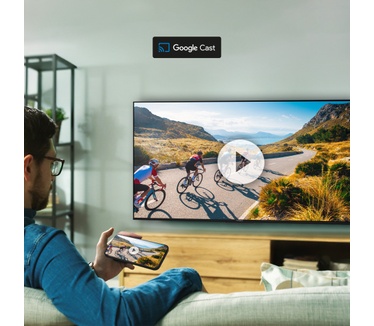 Thomson Smart MiniLED TV 65; Google TV; 3840 x 2160 (4K UHD), 1500000:1, LED, 144 Hz, DVB-T/T2/C/S/S2, HDR10, Wi-Fi, Bluetooth, LAN, HDMI 4 (2.1), USB 2 (2.0) + 1 (3.0), Central Stand, Black