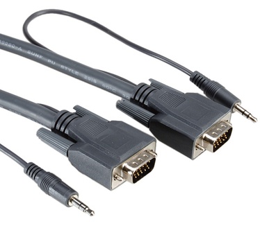 Roline combikabel, VGA + audio, M/M 3 m
