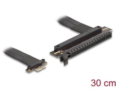 Delock 81505 Riser Card PCI Express 3.0 x1 male to x16 slot with cable ...