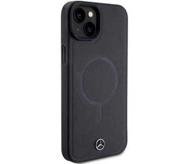 Mercedes-Benz Smooth Back Case - Apple iPhone 15 (6.1") - Zwart Zwart