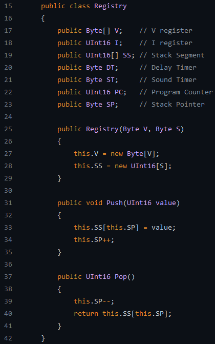 CHIP-8 Registry Implementation [10364]