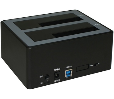 Roline 2,5"/3,5" SATA HDD Docking Station met Copy Function Zwart