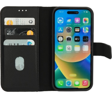 Mobiparts Leather 2 in 1 Wallet Case Apple iPhone 14 Pro Black