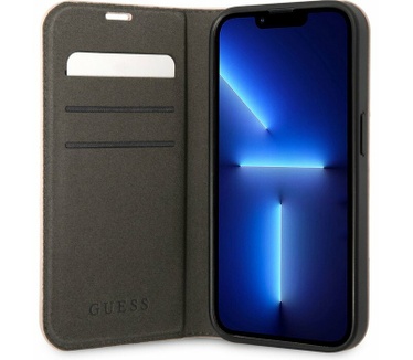 Guess 4G Book Case voor Apple iPhone 14 Pro Max (6.7") - Roze Roze