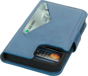 Mobiparts Classic Wallet Case Apple iPhone 13 Mini Steel Blue