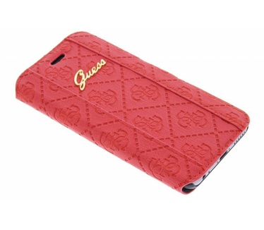 Guess Originele Scarlett Folio Bookcase Hoesje - Rood voor de Apple Iphone 6 / 6S Rood