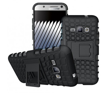 qMust Samsung Galaxy Note 7 Rugged Hybrid Case - Dual Protection - Black