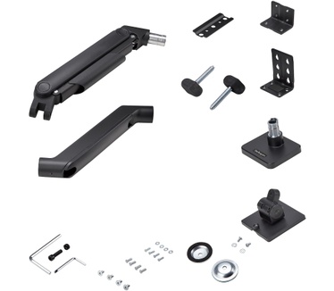 Startech.com Monitor Arm voor Bureau, Tot 49in 32:9 Ultrawide Curved Monitors, Mechanische Springveer Arm, C-Klem/Doorvoertule, VESA 75x75/100x100, Afstelling zonder gereedschap, Draagvermogen 20kg