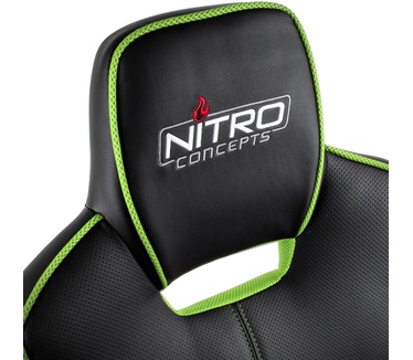 Nitro Concepts E200 Race Gaming Chair Zwart/Groen