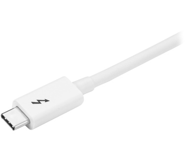 Startech.com Thunderbolt 3 USB-C kabel 20Gbps Thunderbolt, USB en DisplayPort compatibel 1m wit Wit