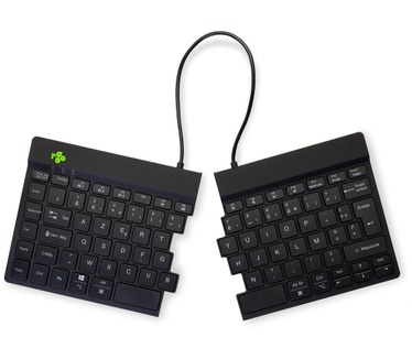 R-Go Tools Ergonomisch toetsenbord R-Go Split Break met pauzesoftware, gesplitst toetsenbord, AZERTY (FR), Bluetooth, zwart