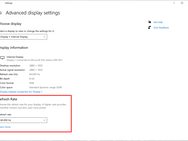 Aanpassen verversingssnelheid Windows 10