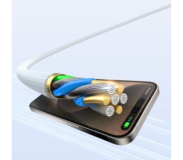 DUDAO L6C USB-C to 60W PD 2m hvid - Digital/Daten