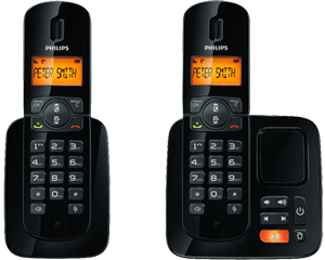 Philips  CD1862B Duo DECT telefoon met antwoordapparaat