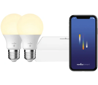 Nordlux 2070062701 Gloeilamp-lamp Energielabel E (A - G) E27 7 W (Ø x h) 60 mm x 109 mm Dimbaar, Besturing via App 2 stuk(s)