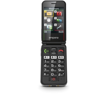 emporia SIMPLICITYglam 2G Wit, Zwart