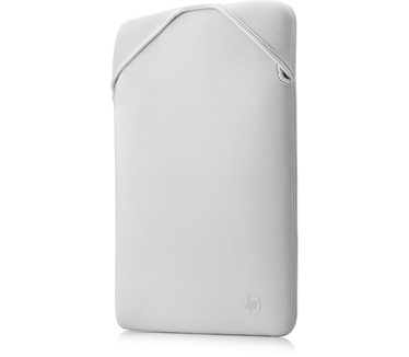 HP 14" Neoprene Reversible Sleeve Zilver, Zwart