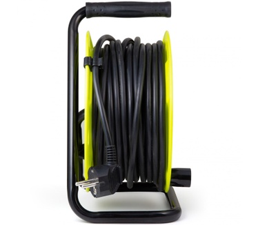Allteq 3 voudige kabelkhaspel met 2 USB oplader
