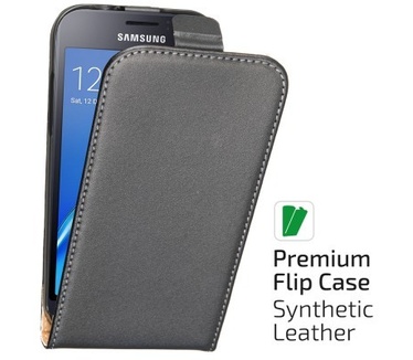 qMust Elegant flip case Samsung Galaxy J1 (2016) - Black