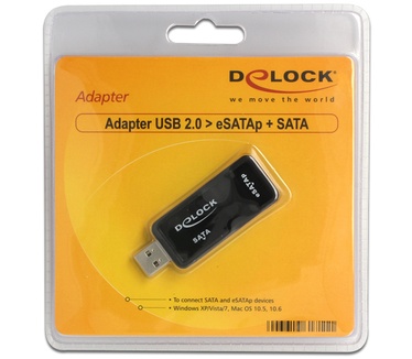 Delock Adapter USB 2.0 > eSATAp + SATA