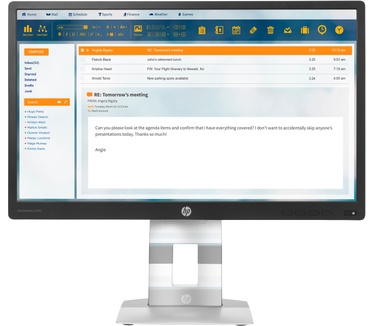 HP EliteDisplay E240 (M1N99AA) Zilver, Zwart