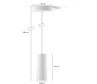 Philips Hue Witte koord voor hanglamp