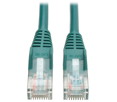 Tripp-Lite Cat5e 350MHz Snagless Molded Patch Cable (RJ45 M/M) - Green, 10-ft.