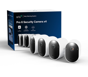 Arlo Arlo Pro 6 2K+ beveiligingscamera, 4 camera's
