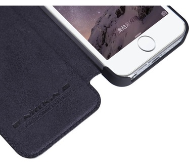 Nillkin Qin PU Leather BookCase voor Apple iPhone 5/5S/SE - Zwart