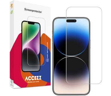 Accezz Gehard Glas Screenprotector iPhone 15 / 15 Pro