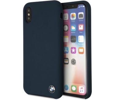 BMW Signature Silicone Case - Apple iPhone X/XS (5.8") - Blauw  Blauw
