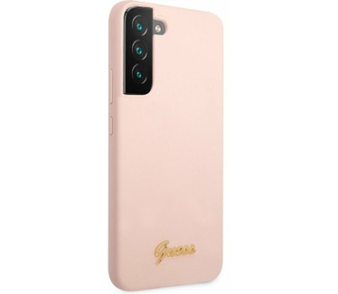 Guess Silicone Retro Hard Case Samsung Galaxy S22+ (S906) - Roze Roze