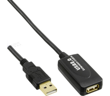 InLine 25m USB 2.0 A m/f