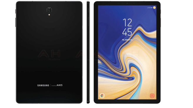 Samsung Galaxy Tab S4 renders