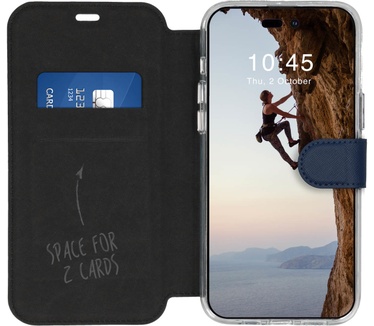 Accezz Xtreme Wallet Bookcase iPhone 14 Pro Max - Donkerblauw