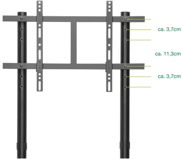 InLine TV Cart For LEDTV - 37 up to 80 Inch (94 - 203cm) - max 80kg