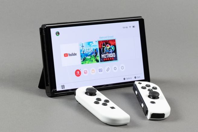 Nintendo Switch OLED producfoto's