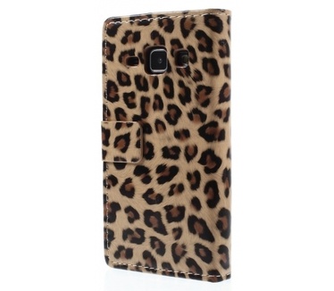 Kees Luipaard Print Portemonnee Hoesje Samsung Galaxy J1