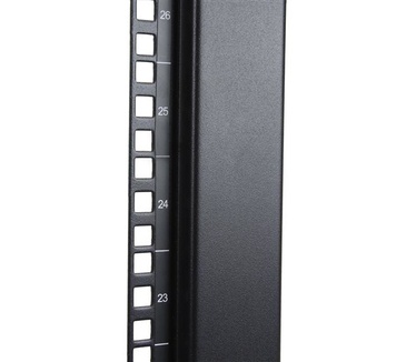 Startech.com 42U open-frame serverrekkast met 4 stijlen met instelbare diepte plat verpakt met zwenkwielen, waterpas gesteld en kabelhaken