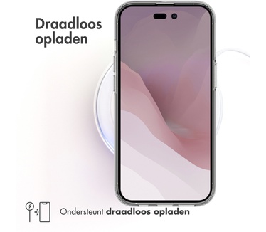 Accezz Clear Backcover iPhone 14 Pro - Transparant